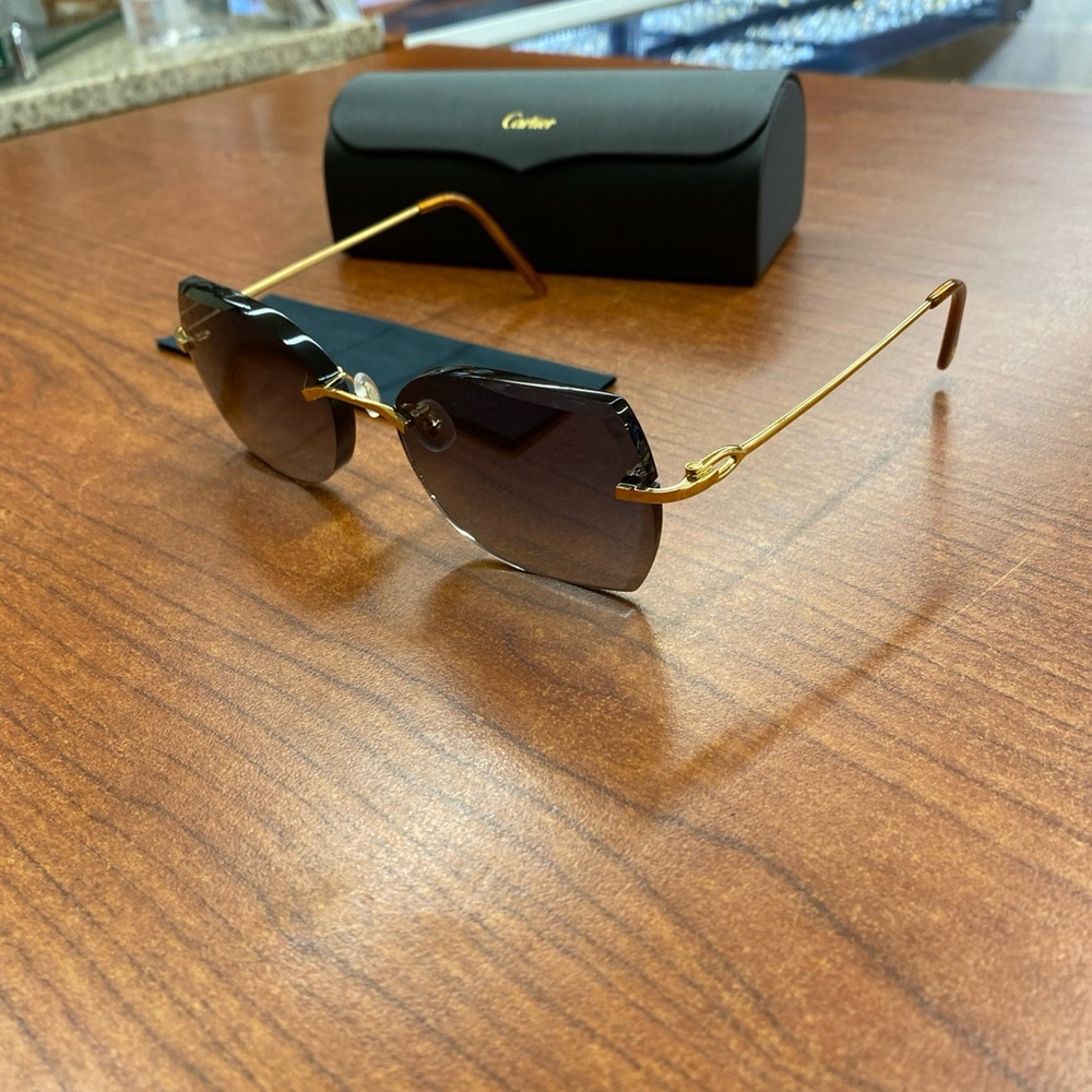 CARTIER gold plated  Glasses FRAMES ONLY  CT0004RS 01 Cat 3